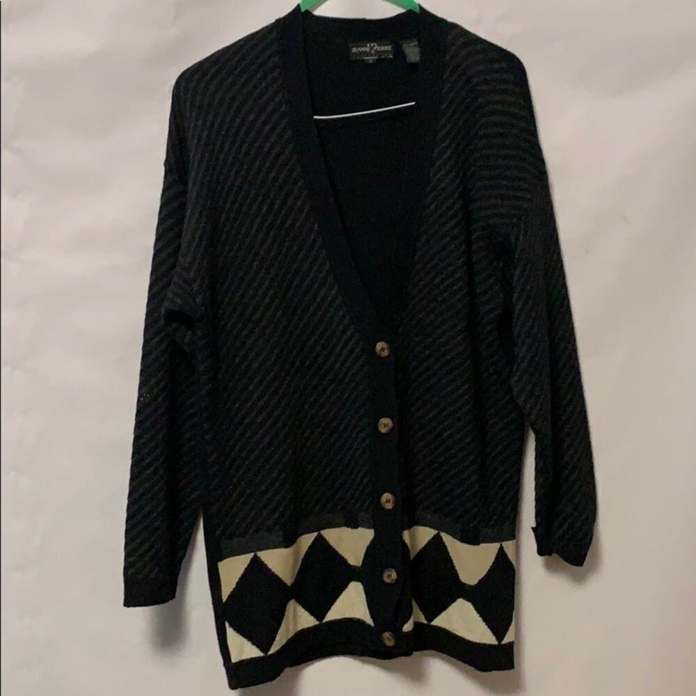 JEANNE PIERRE COLLECTION WOOL BLEND SWEATER SIZE M